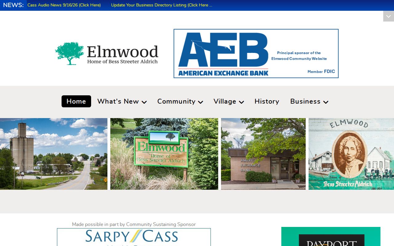 Elmwood village source for local ordinance and sheriff contract routing